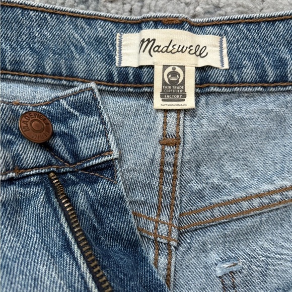 Madewell High-rise denim Mid-length shorts, SZ 25 in Bingley Wash - Picture 4 of 6